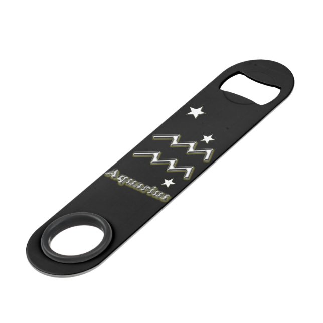 Aquarius symbol bar key (Front Angled)