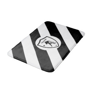 Aquarius symbol bath mat