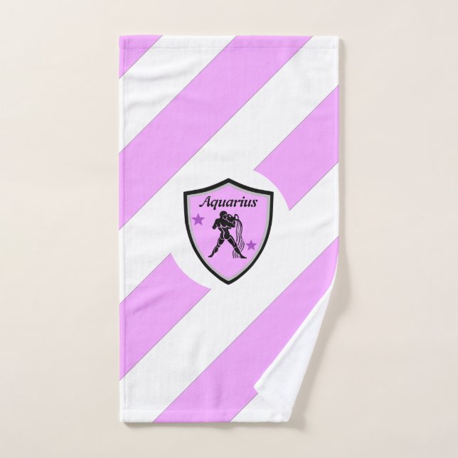 Aquarius symbol     hand towel  (Hand Towel)