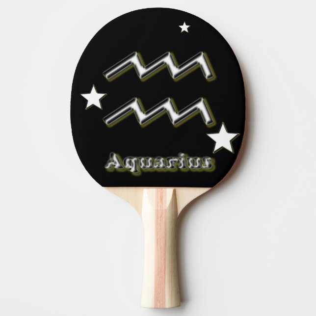 Aquarius symbol Ping-Pong paddle (Front)