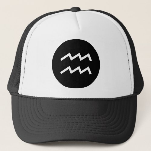 Aquarius Symbol Trucker Hat
