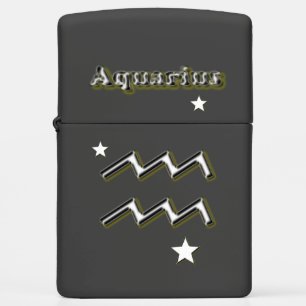 Aquarius symbol zippo lighter