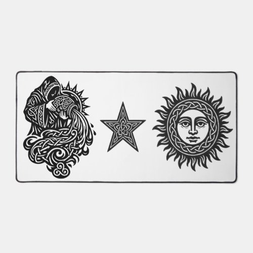 Aquarius — The Water Bearer by BurnsInHell Desk Mat