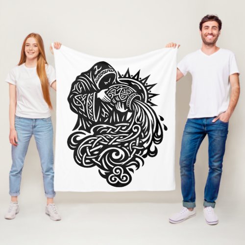 Aquarius — The Water Bearer by BurnsInHell Fleece Blanket