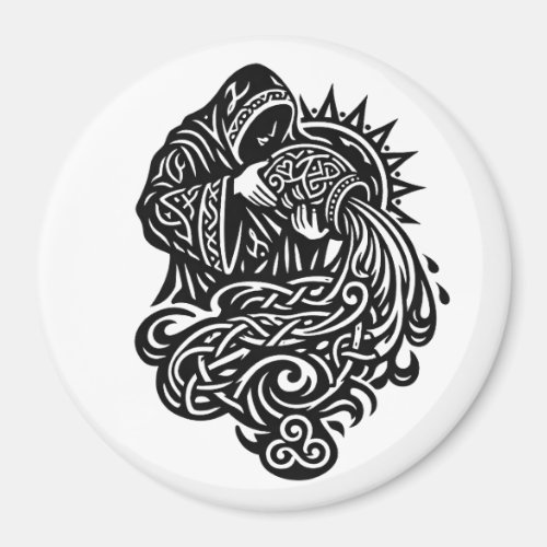 Aquarius — The Water Bearer by BurnsInHell Magnet