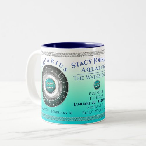 Aquarius _ The Water Bearer Zodiac Sign Coffee Mug