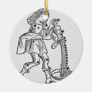 Aquarius (the Water Carrier) an illustration from Ceramic Ornament
