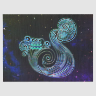 aquarius the water carrier zodiac tissue paper