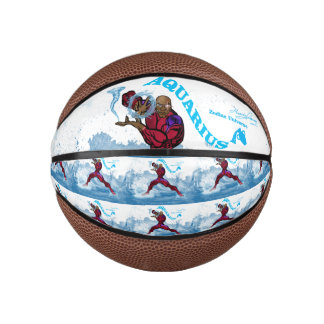 Aquarius Theme Birthday Party Mini Basketball. Basketball