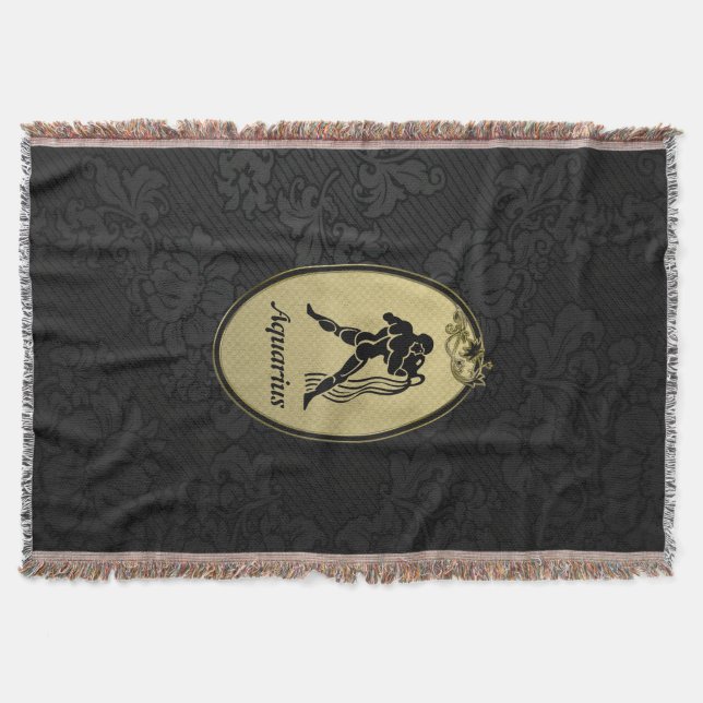 Aquarius Throw Blanket (Front)