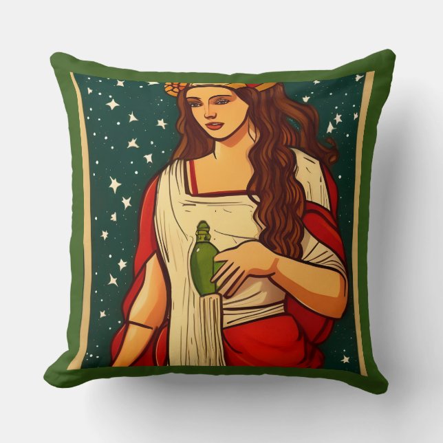 Aquarius   throw pillow (Front)