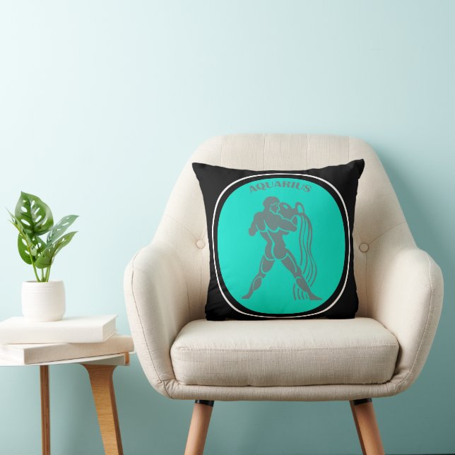 Aquarius Throw Pillow (Chair)