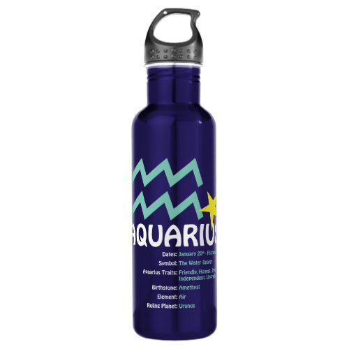 Aquarius Traits Water Bottle