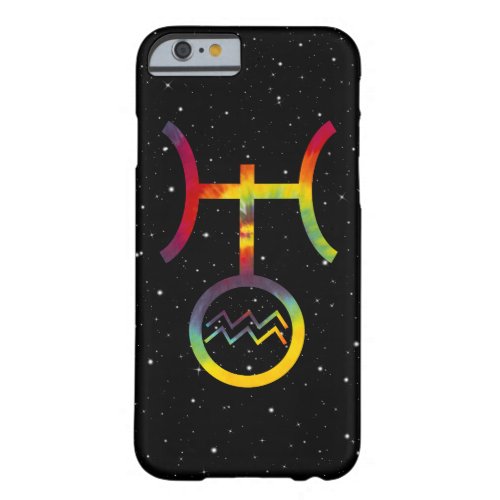 Aquarius Uranus Planetary Symbol Starry Tie Dye Barely There iPhone 6 Case