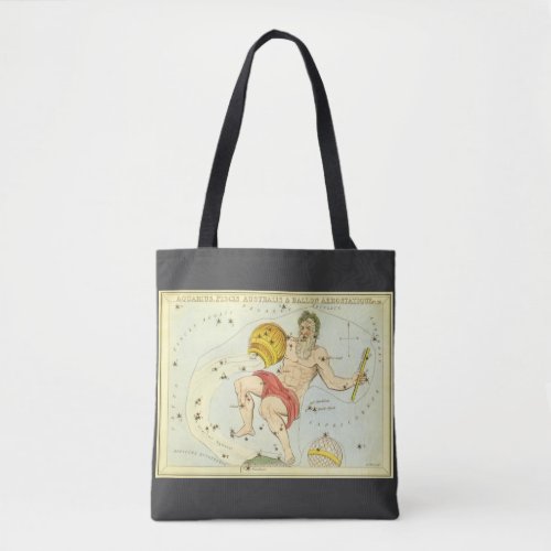 Aquarius Vintage Constellation Uranias Mirror Tote Bag