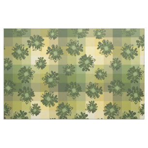 Aquarius Vintage Plaid & Psychedelic Floral Fabric