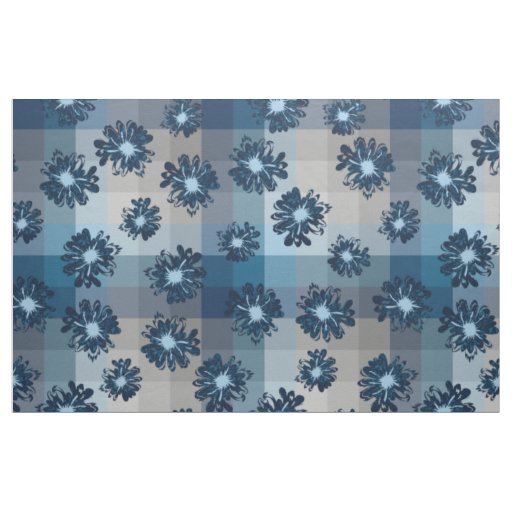 Aquarius Vintage Plaid & Psychedelic Floral Fabric