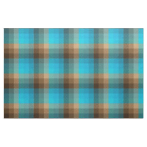Aquarius Vintage Psychedelic Checkerboard Plaid Fabric