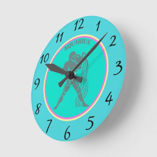 Aquarius Wall Clock Zazzle