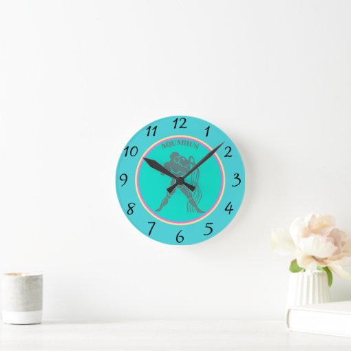 Aquarius Wall Clock Zazzle