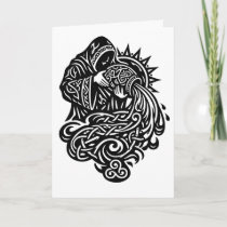 Aquarius Water‑Bearer — Celtic Knotwork Zodiac