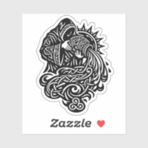 Aquarius Water‑Bearer — Celtic Knotwork Zodiac