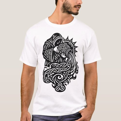 Aquarius Water‑Bearer — Celtic Knotwork Zodiac