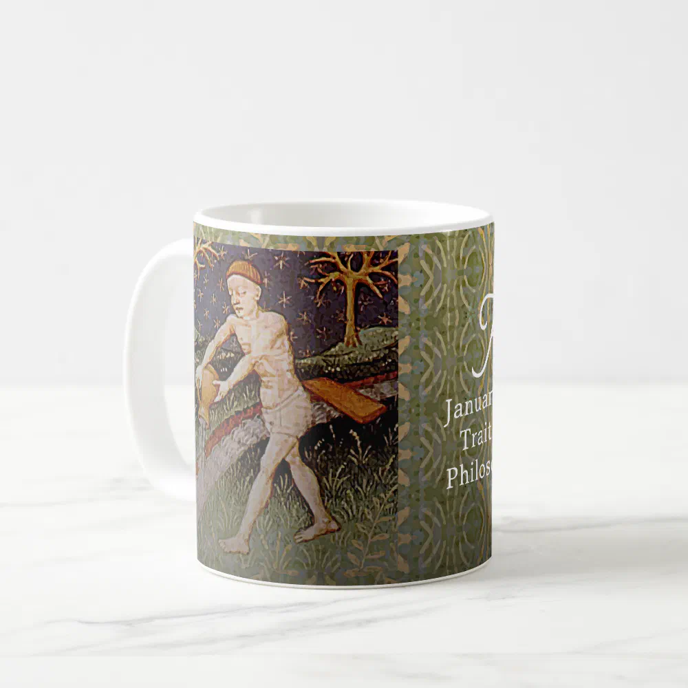 Aquarius Water Bearer Zodiac Sign Birthday Party Coffee Mug