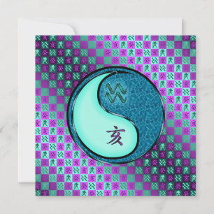 Aquarius & Water Boar Card