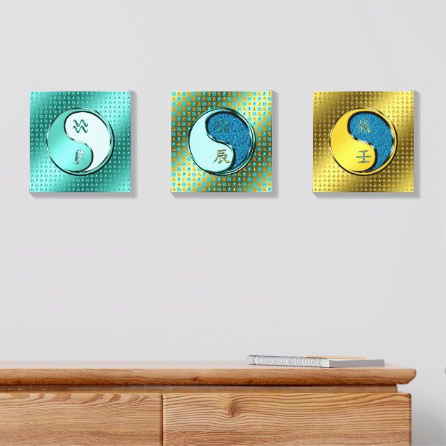 Aquarius & Water Dragon Canvas Photo Tile (Dresser)