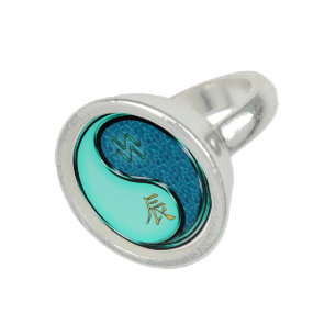 Aquarius & Water Dragon Ring
