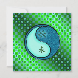 Aquarius & Water Goat Card