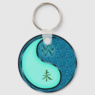 Aquarius & Water Goat Keychain