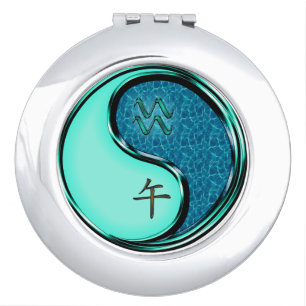 Aquarius & Water Horse Compact Mirror