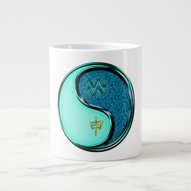 Aquarius & Water Monkey Giant Coffee Mug (Front)