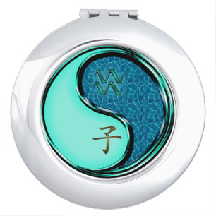 Aquarius & Water Rat Compact Mirror
