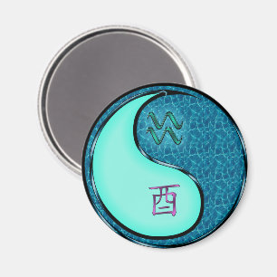 Aquarius & Water Rooster Magnet