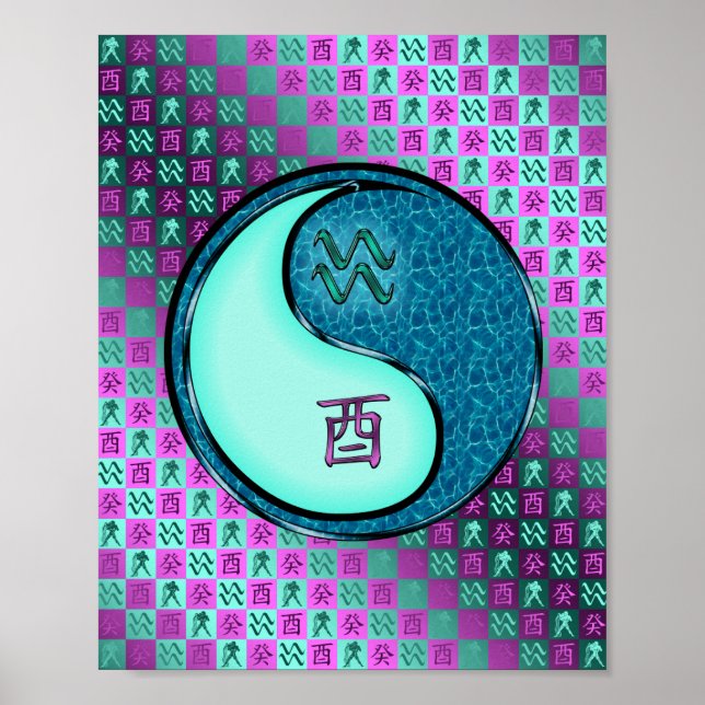 Aquarius & Water Rooster Poster (Front)