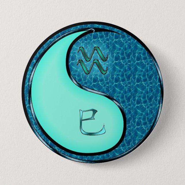 Aquarius & Water Snake Button (Front)