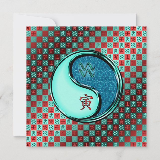 Aquarius & Water Tiger Card (Front)