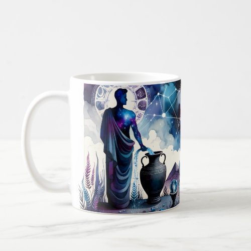 Aquarius Watercolor  Coffee Mug