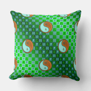 Aquarius & Wood Goat Throw Pillow