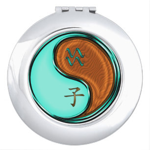 Aquarius & Wood Rat Compact Mirror