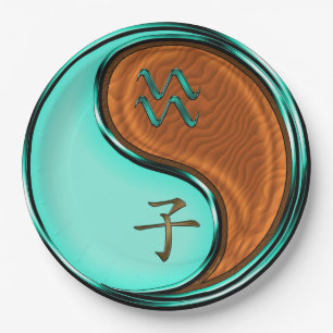 Aquarius & Wood Rat Paper Plates