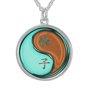 Aquarius & Wood Rat Sterling Silver Necklace