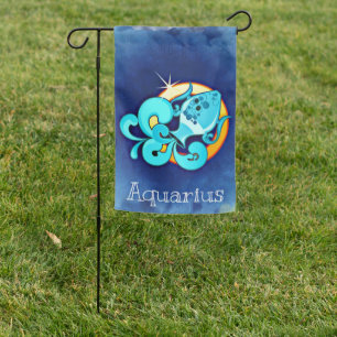 Aquarius Yard Flag