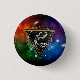 Aquarius Zodiac Badge Astrology Gift Button