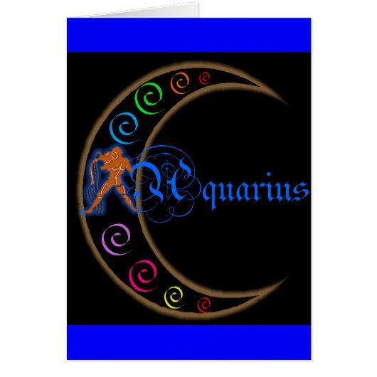 Aquarius Zodiac Cards (Front)
