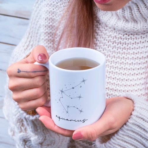 Aquarius Zodiac Constellation  Coffee Mug