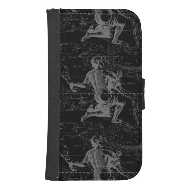 Aquarius Zodiac Constellation Hevelius 1690 Samsung Galaxy Wallet Case (Front)